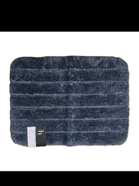 Home Expressions Quick-Dri Plus Bath Rug in Dark Blue NWT 17"×24"